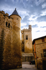 Fototapeta na wymiar Spanish tourist destination in Navarra: Olite