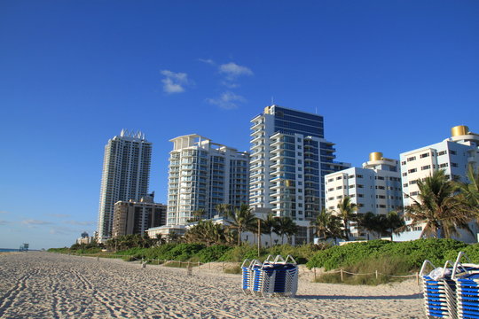 Florida panoramic skyscraper city view