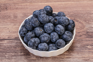 Sweet fresh juicy blueberries heap