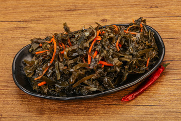 Seaweed cabbage with carrot and sesame