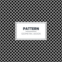 Seamless geometric black and white pattern