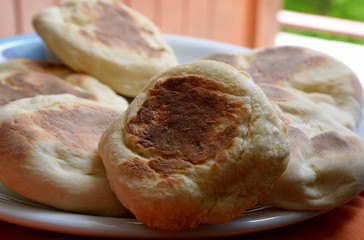 homemade fresh baked bread at home