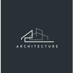 architect, architecture, home building logo. modern icon, template design