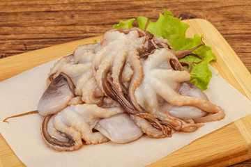 Raw seafood - octopus for cooking