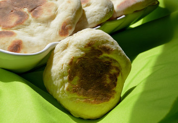 homemade fresh baked bread at home