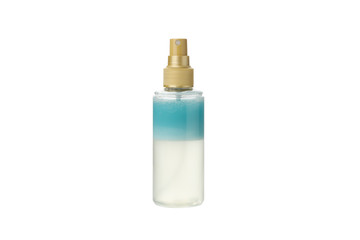 Blank bottle of cosmetic spray isolated on white background