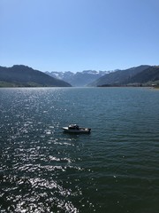 dry lake in Switzerland