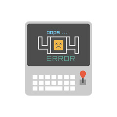 404 Error Page. Page Not Found Error 404. Flat Style. isolated on white background