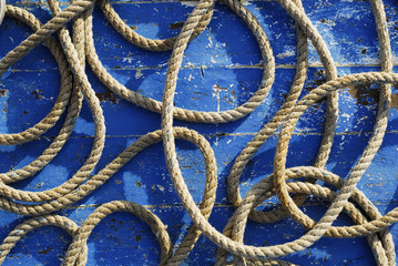 Ship rope. Fethiye Marina / Turkey.