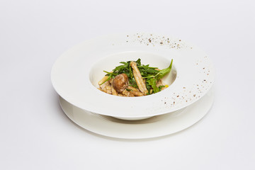 pasta plate of food on a table