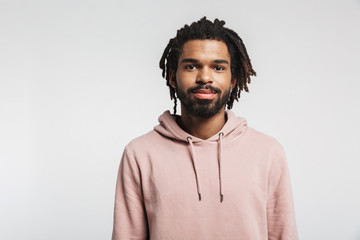 Portrait of a young african man wearing hoodie