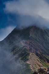 clouds over the mountains