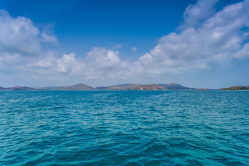 Fototapeta na wymiar Perfect sky and ocean,Caribbean Paradise 
