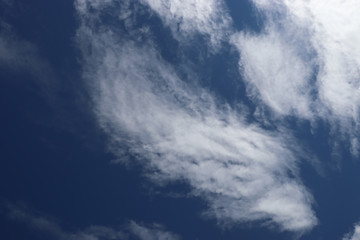 Fototapeta premium Unusual clouds on a background of blue sky