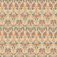 Seamless vintage vector background. Vector floral wallpaper baroque style pattern