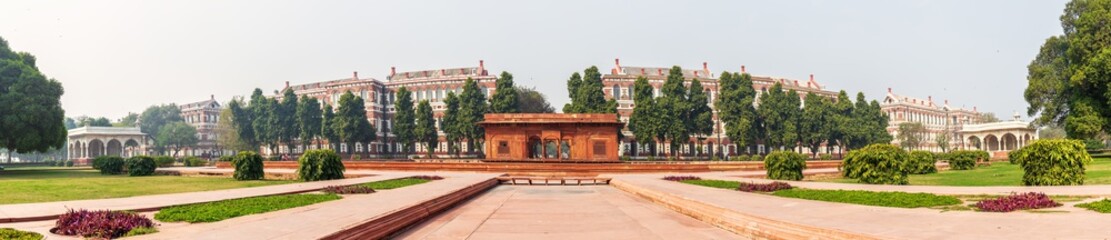 Fototapeta premium Red Fort of Delhi, India, Zafar Mahal pavilion panorama
