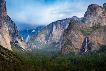 A nice view of the Yosemite valley 