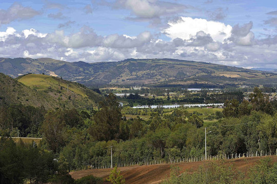 Panoramic view of the Tenza Valley, in Cundinamarca, Colombia. Inner peace and clean air. You can not ask for more.