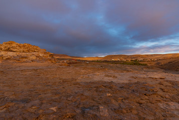 Obraz premium ocean sunset on the cliff