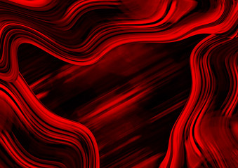 Red background. Wavy shapes red background