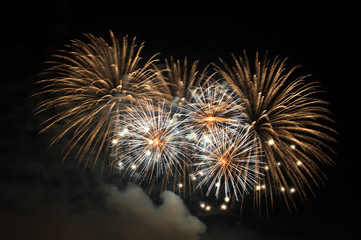 Fireworks on Bahrain National day, 16 December 2017