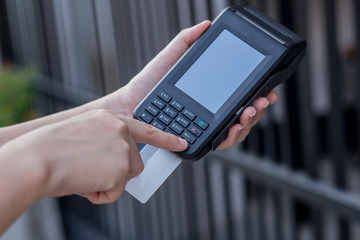 hand holding mobile phone