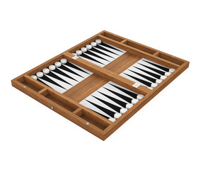 Backgammon Game Isolated
