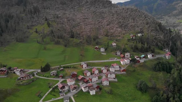 Dolomiti tempesta ottobre 2019 foreste abbattute ripresa catastrofe dal drone