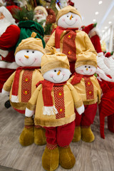 snowman toy in a shop