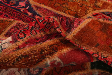 Old and modern Persian Colourful Arabesque and handmade carpet, rug gelim, and Gabbeh with the...