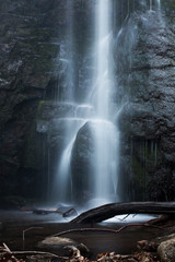 Fototapeta na wymiar Blackledge Falls in Glastonbury, Connecticut in springtime.