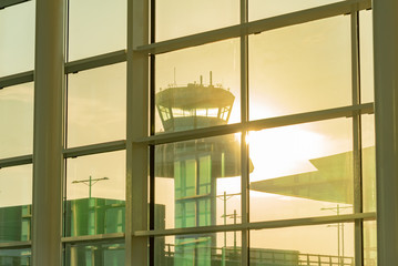 Barcelona international airport in Spain