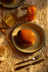 Fresh Homemade Pancakes for Breakfast