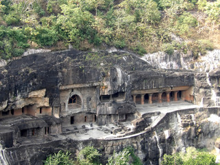 World Heritage site - Ajanta Buddhist caves in India