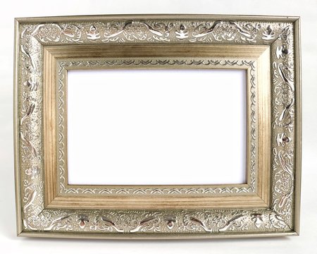 Photo frame in which you need to insert your image. Photo frame on a wooden shelf