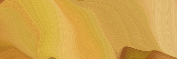 elegant graphic background with peru, burly wood and brown color. elegant curvy swirl waves background design