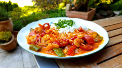 thaicurry mit krabben