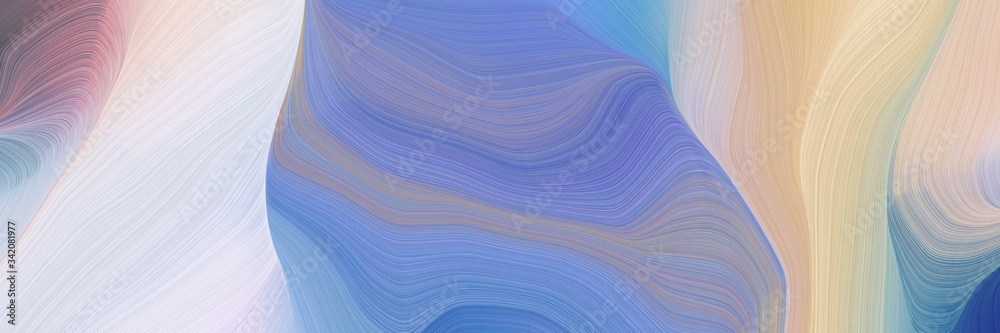 Aufkleber elegant graphic with waves. modern soft swirl waves background illustration with silver, light gray 