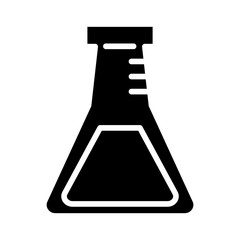 medical tube test laboratory silhouette style icon