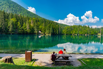 lakes of Fusine in Italy