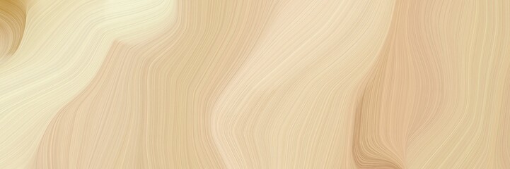 dynamic elegant graphic. abstract waves design with wheat, blanched almond and peru color