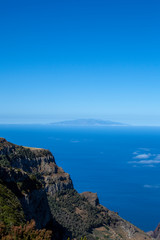 Fototapeta na wymiar View of Isla del Hierro from La Gomera, Canary Islands 1