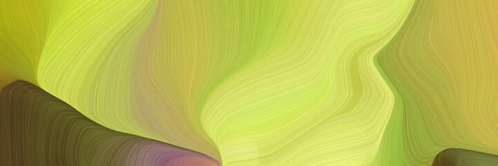 elegant graphic with waves. curvy background illustration with dark khaki, dark olive green and pastel brown color