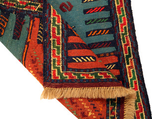 Old and modern Persian Colourful Arabesque and handmade carpet, rug gelim, and Gabbeh with the...