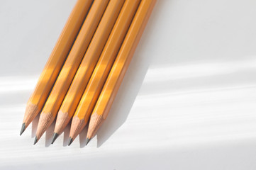 Fototapeta premium pencils on a white background