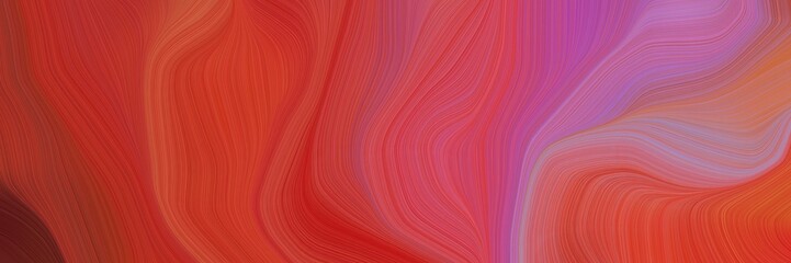 Fototapeta premium elegant graphic with waves. abstract waves illustration with firebrick, pale violet red and moderate pink color