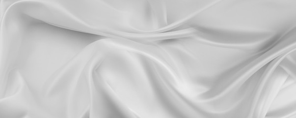 White silk fabric lines