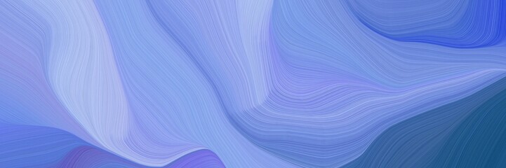 dynamic elegant graphic. modern soft curvy waves background illustration with corn flower blue, teal blue and light steel blue color
