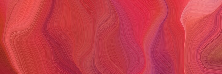 beautiful elegant graphic with moderate red, indian red and light coral color. modern soft curvy waves background design