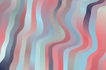 Blue, yellow, light pink and blue waves vector background.